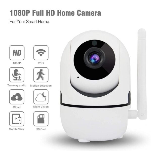 Camera Inteligente Ip Wifi 1080p Giratoria 360 - Imagem 2
