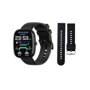 Smartwatch Peje ZW01 Pro A Prova D'água Pulseira Extra - Preto