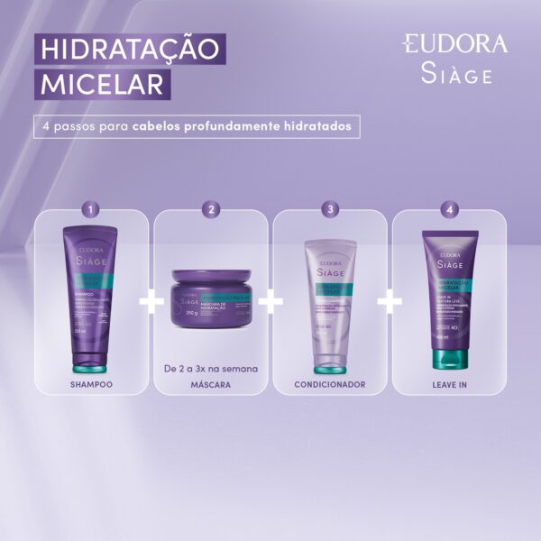Máscara Capilar Siàge Hidratação Micelar 250g - Imagem 5