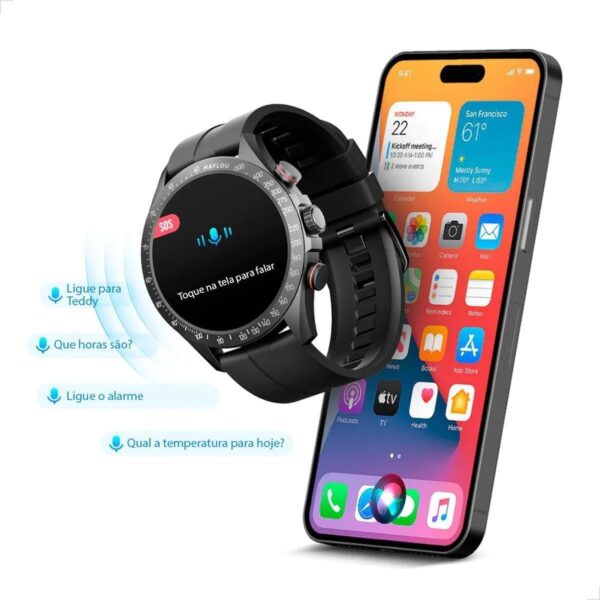 Smartwatch Haylou Solar Pro Amoled A Prova Dagua - Preto - Imagem 2