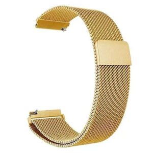 Pulseira De Metal Milanese Magnetica 22mm - Dourado