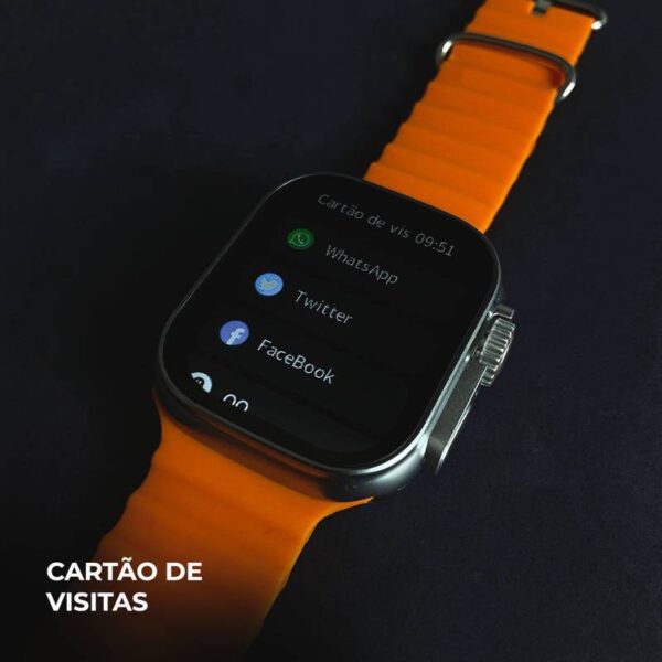 WS80 ULTRA 2 | +Fone bluetooth | Kit 7 pulseiras | Toque duplo | Segunda geração - Imagem 11