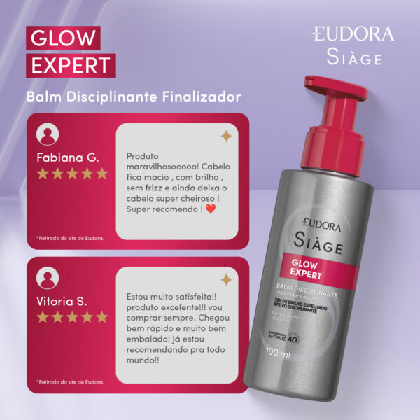 Balm Disciplinante Finalizador Capilar Siàge Glow Expert 100ml - Imagem 4