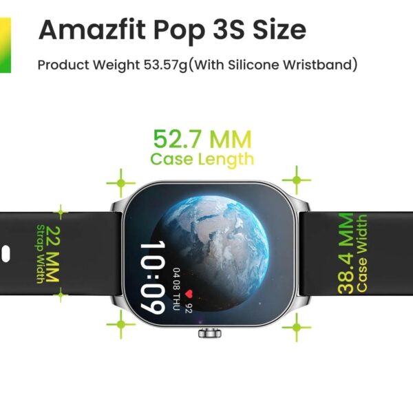 Smartwatch Xiaomi Amazfit Pop 3S Amoled A Prova Dagua - Imagem 3