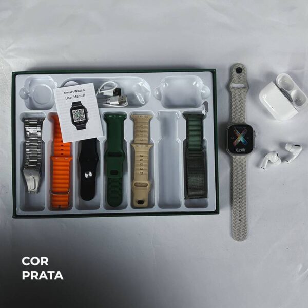 WS80 ULTRA 2 | +Fone bluetooth | Kit 7 pulseiras | Toque duplo | Segunda geração - Imagem 34