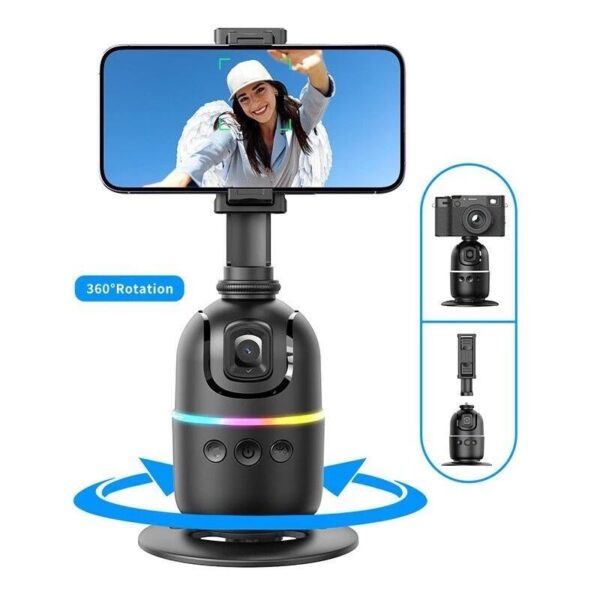 Estabilizador Gimbal de Smartphone 360° Rastreamento Inteligente de Rosto AI Controle Inteligente - Imagem 2