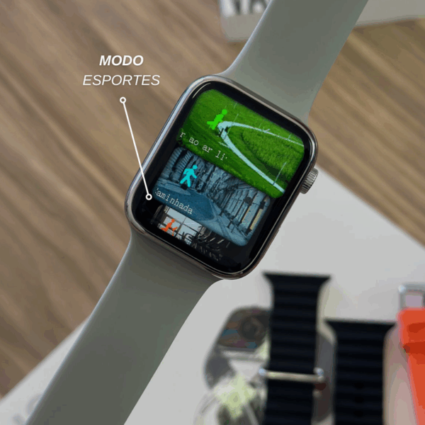 H9 - Smartwatch Capa e 3 Pulseiras 45mm - Imagem 2