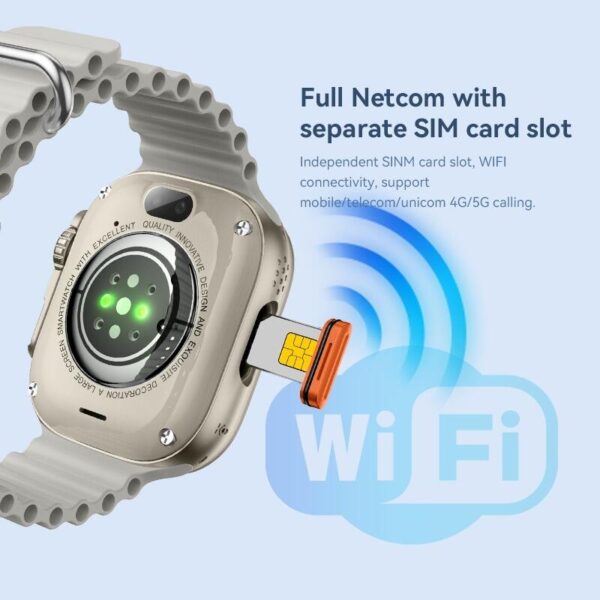 Smartwatch Hw Ultra2 4G 2/64gb Android Amoled 2 Cameras Wifi - Branco - Imagem 10