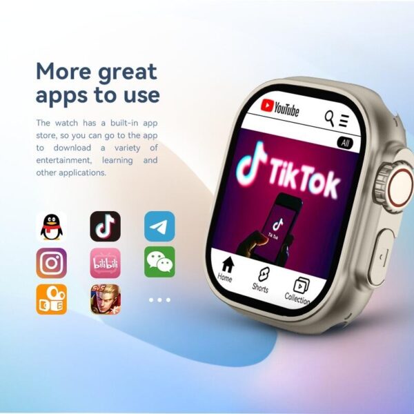 Smartwatch Hw Ultra2 4G 2/64gb Android Amoled 2 Cameras Wifi - Branco - Imagem 5