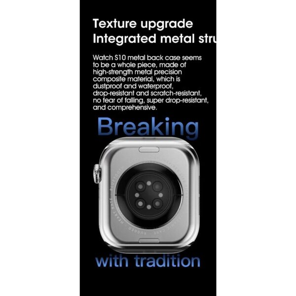 Smartwatch Microwear W10 Mini Pro 42mm Serie 10 2º Geração 2GB Amoled ChatGPT - Prata - Imagem 3