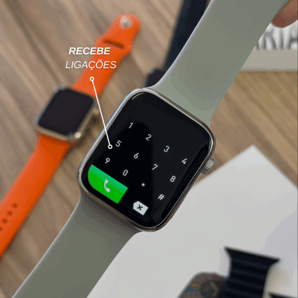 H9 - Smartwatch Capa e 3 Pulseiras 45mm - Imagem 6
