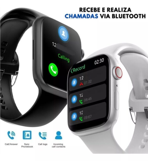 Smartwatch Microwear W10 Pro 46mm Serie 10 2º Geração 2GB Amoled ChatGPT - Prata - Imagem 9