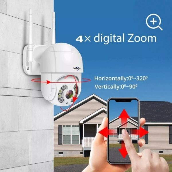 Camera Segurança Smart Ip Wifi A8pro 1080p Prova D'água - Imagem 3