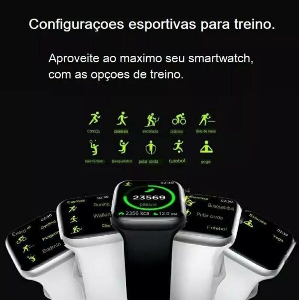 Smartwatch Microwear W10 Pro 46mm Serie 10 2º Geração 2GB Amoled ChatGPT - Prata - Imagem 6