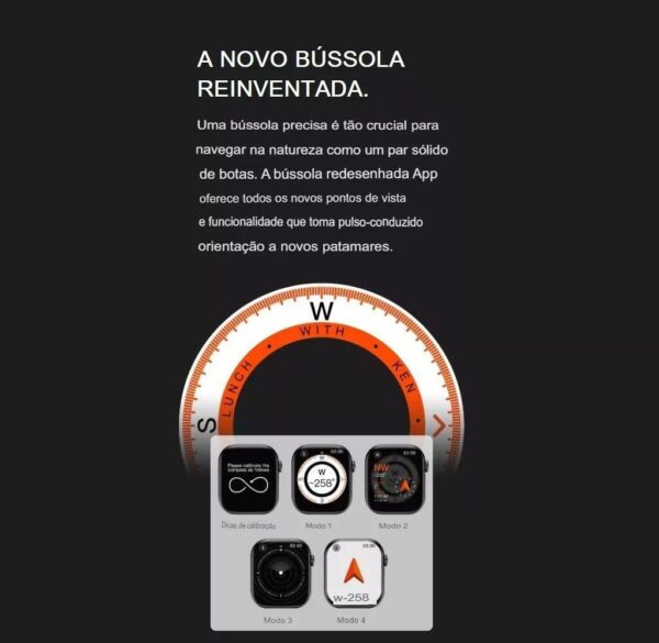 Smartwatch Microwear W10 Pro 46mm Serie 10 2º Geração 2GB Amoled ChatGPT - Prata - Imagem 4