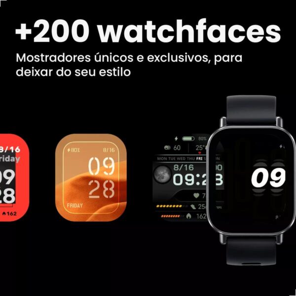 Smartwatch Xiaomi Redmi Watch 5 Active A Prova Dagua - Prata - Imagem 8
