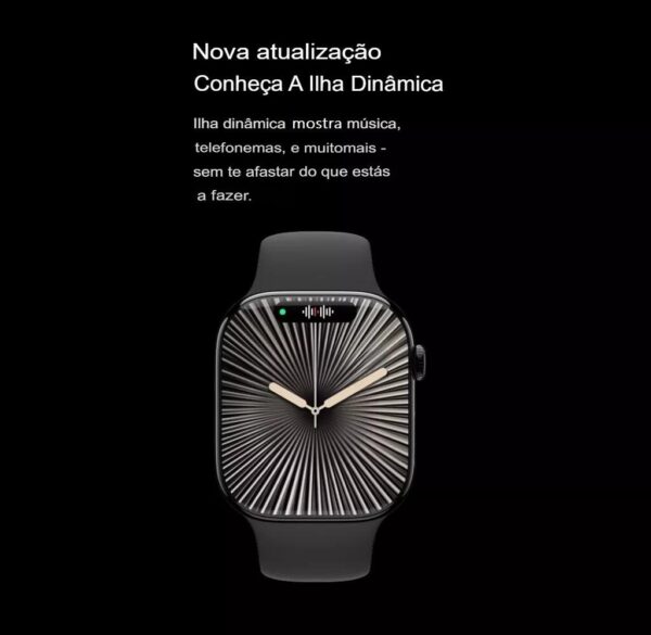 Smartwatch Microwear W10 Mini Pro 42mm Serie 10 2º Geração 2GB Amoled ChatGPT - Prata - Imagem 2