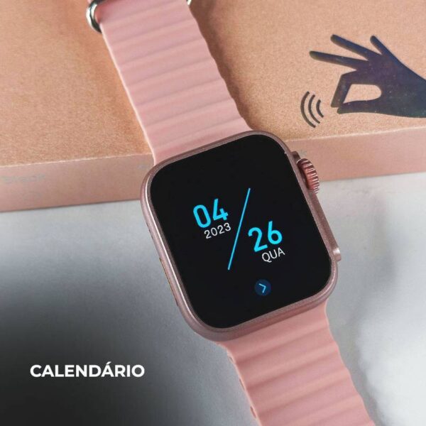 WS26 Ultra 2 mini 44mm | 4 pulseiras | Acabamento premium | Dual touch - Imagem 5