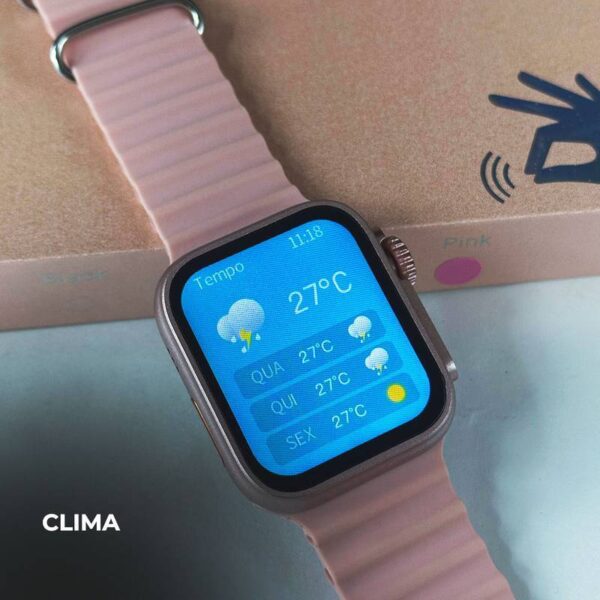 WS26 Ultra 2 mini 44mm | 4 pulseiras | Acabamento premium | Dual touch - Imagem 7