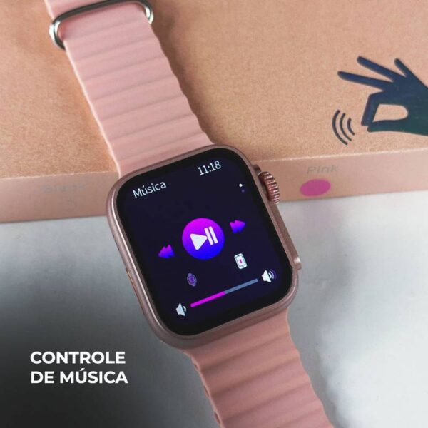 WS26 Ultra 2 mini 44mm | 4 pulseiras | Acabamento premium | Dual touch - Imagem 8