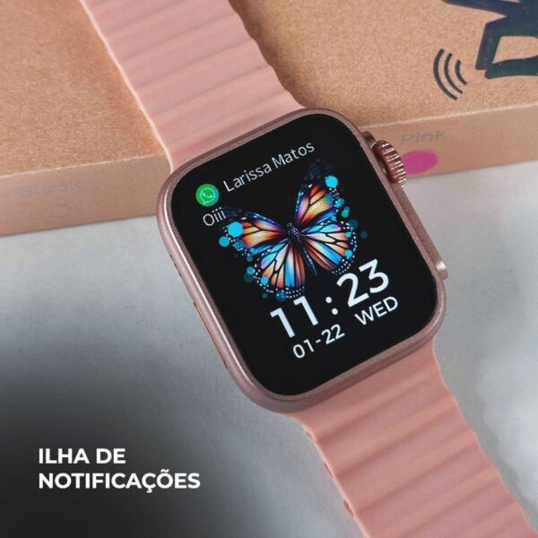 WS26 Ultra 2 mini 44mm | 4 pulseiras | Acabamento premium | Dual touch - Imagem 3