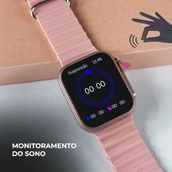 WS26 Ultra 2 mini 44mm | 4 pulseiras | Acabamento premium | Dual touch - Imagem 15