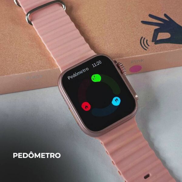 WS26 Ultra 2 mini 44mm | 4 pulseiras | Acabamento premium | Dual touch - Imagem 17