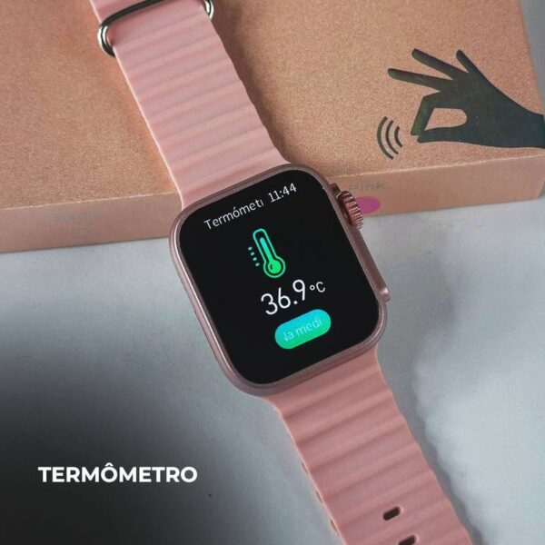 WS26 Ultra 2 mini 44mm | 4 pulseiras | Acabamento premium | Dual touch - Imagem 18