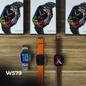 WS-79 ULTRA 2 | Kit 3 pulseiras | Pulseira de Couro e Metal | Segunda geração