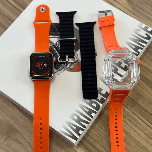 H9 - Smartwatch Capa e 3 Pulseiras 45mm - Imagem 8
