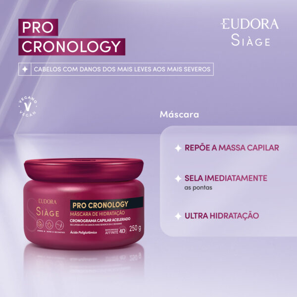 Máscara de Hidratação Siàge Pro Cronology 250g - Imagem 2