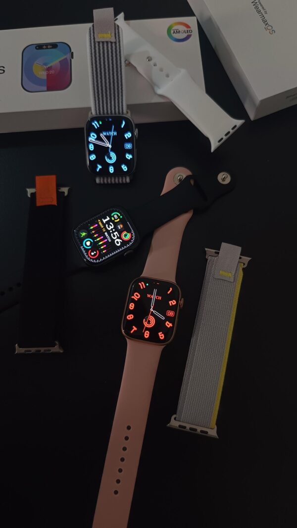 Smartwatch W99+ Plus 2º Geração 45mm Pulseira Extra Tela Amoled Chat GPT Lançamento - Rosa - Imagem 5