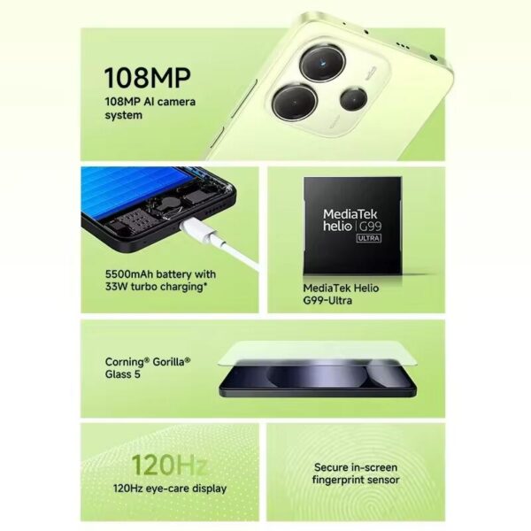 SmartPhone Xiaomi Note 14 8/256GB - Azul - Imagem 2
