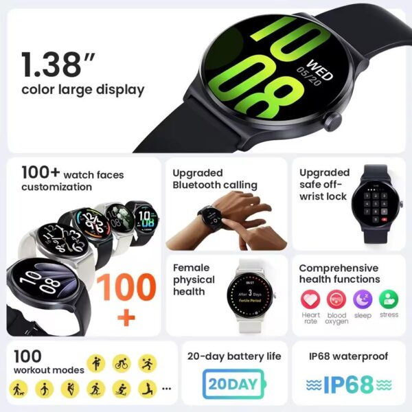 Smartwatch Haylou Solar Lite A Prova Dagua - Azul - Imagem 6