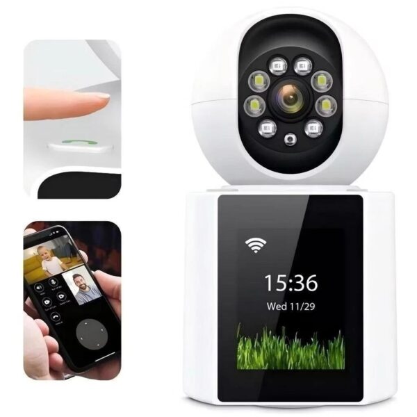 Câmera Wi-Fi Inteligente 4MP Com Tela Integrada e Vídeo Chamada - Imagem 5