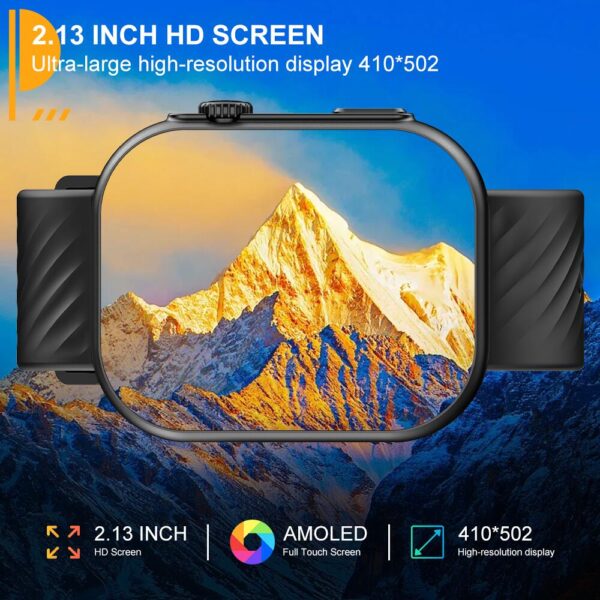 Smartwatch Peje ZW03 Ultra A Prova D'água Pulseira Extra - Dourado - Imagem 9