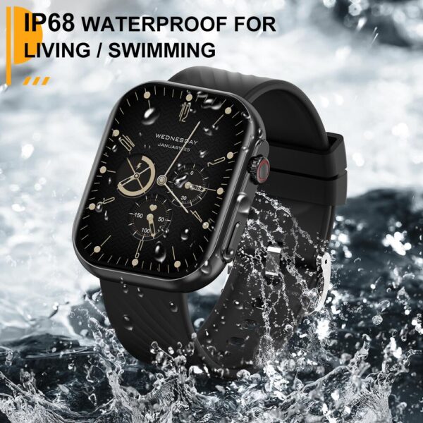 Smartwatch Peje ZW03 Ultra A Prova D'água Pulseira Extra - Dourado - Imagem 8